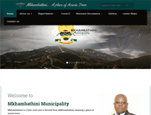 Tablet Screenshot of mkhambathini.gov.za